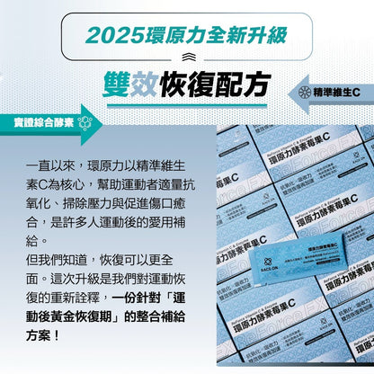 【RACE ON銳速】環原力酵素苺果C 14包/盒 運動補給 馬拉松 自行車 跑步 健身 低卡 莓果風味