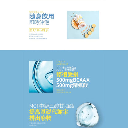 【Labe拉蓓】肌力動能輕蛋白飲 6入/盒 植物蛋白 BCAA 精胺酸 瑪卡 低卡 運動補給 飽足感