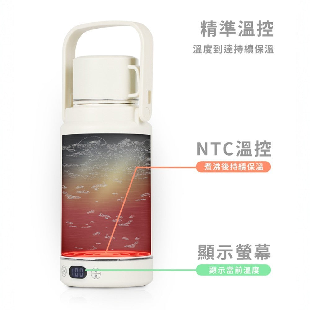 【NICONICO】旅行用雙電壓熱水壺 1200ml NI-TK2419 國際電壓 過熱保護 可觸控 快煮壺
