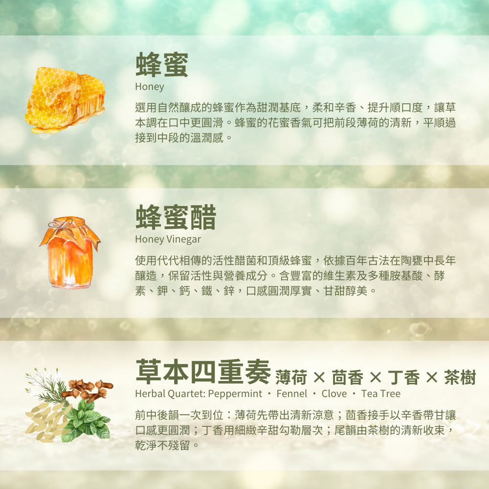 【泉發蜂蜜】蜂膠草本噴喉劑 30ml 綠蜂膠 茶樹薄荷 金棗酵素 蜂蜜醋 不含酒精 口氣清新 溫和潤喉