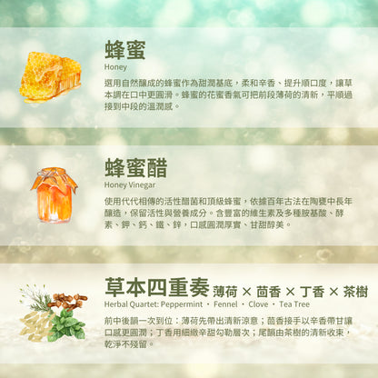 【泉發蜂蜜】蜂膠草本噴喉劑 30ml 綠蜂膠 茶樹薄荷 金棗酵素 蜂蜜醋 不含酒精 口氣清新 溫和潤喉