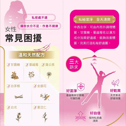 【永信HAC】活泉本草 莓露護膠囊 30顆/盒 D-甘露糖 蔓越莓 漢方草本 私密保養 告別不適