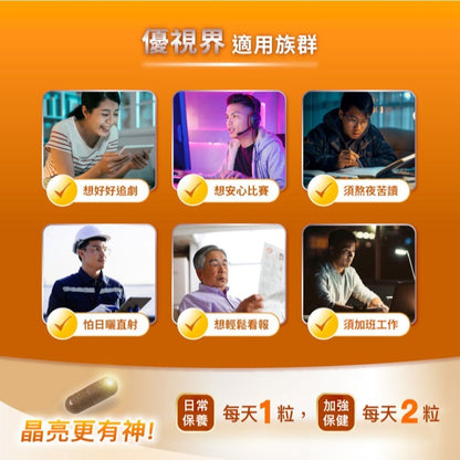 【松瑞製藥】優視界素食膠囊 60顆/盒 游離型葉黃素 山桑子花青素 日本醣化橙皮苷 晶亮舒適 全素可食