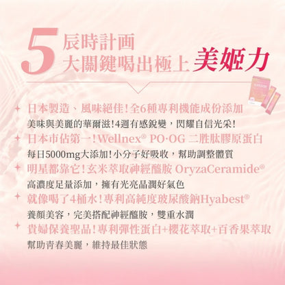 【好好時養】辰時計畫-極光膠原蛋白粉EX 15包/盒 日本魚膠原 玻尿酸 神經醯胺 光亮晶潤 日常保養