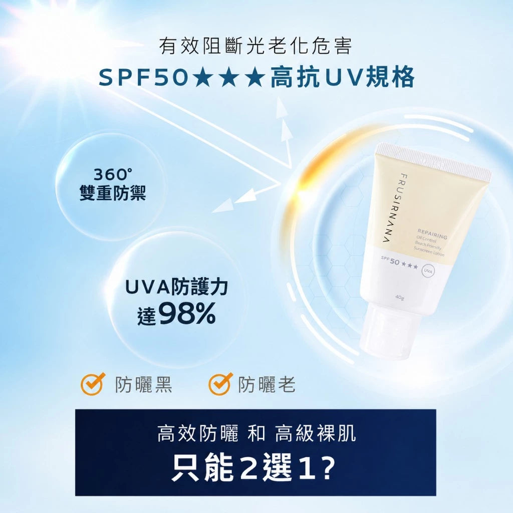 【美膚娜娜】REPAIRING 友善海洋防曬水凝乳 45g SPF50 菸鹼醯胺 燕麥萃取 清爽保濕 無添加【壹品藥局】 商品介紹圖 3