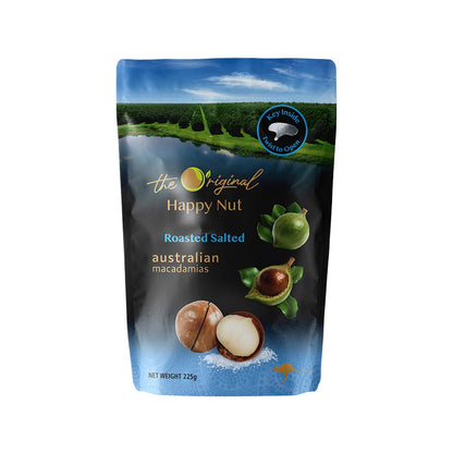 【HappyNut】澳洲帶殼火山豆(附開殼工具) 225g 原味 蜂蜜海鹽香草椰香斑蘭肉桂 澳洲產 夏威夷豆