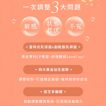 【Plus Day】無敏專利益生菌 20包/袋 8種益菌群 靈芝多醣體 對抗換季 舒緩護敏 調節體質