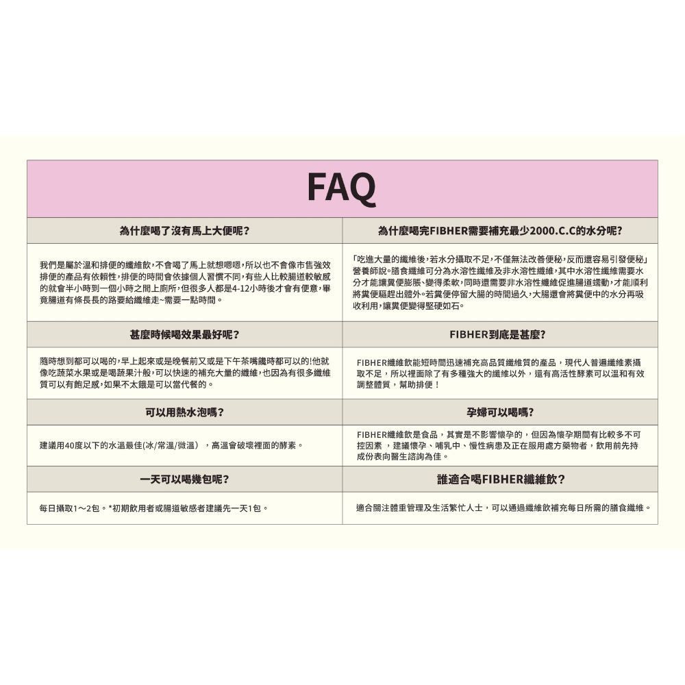 【FIBHER】纖順熱帶水果乳酸纖維飲 鳳梨口味 10包/盒 膳食纖維 鳳梨酵素 芽孢乳酸菌 輕盈順暢 商品介紹圖 5