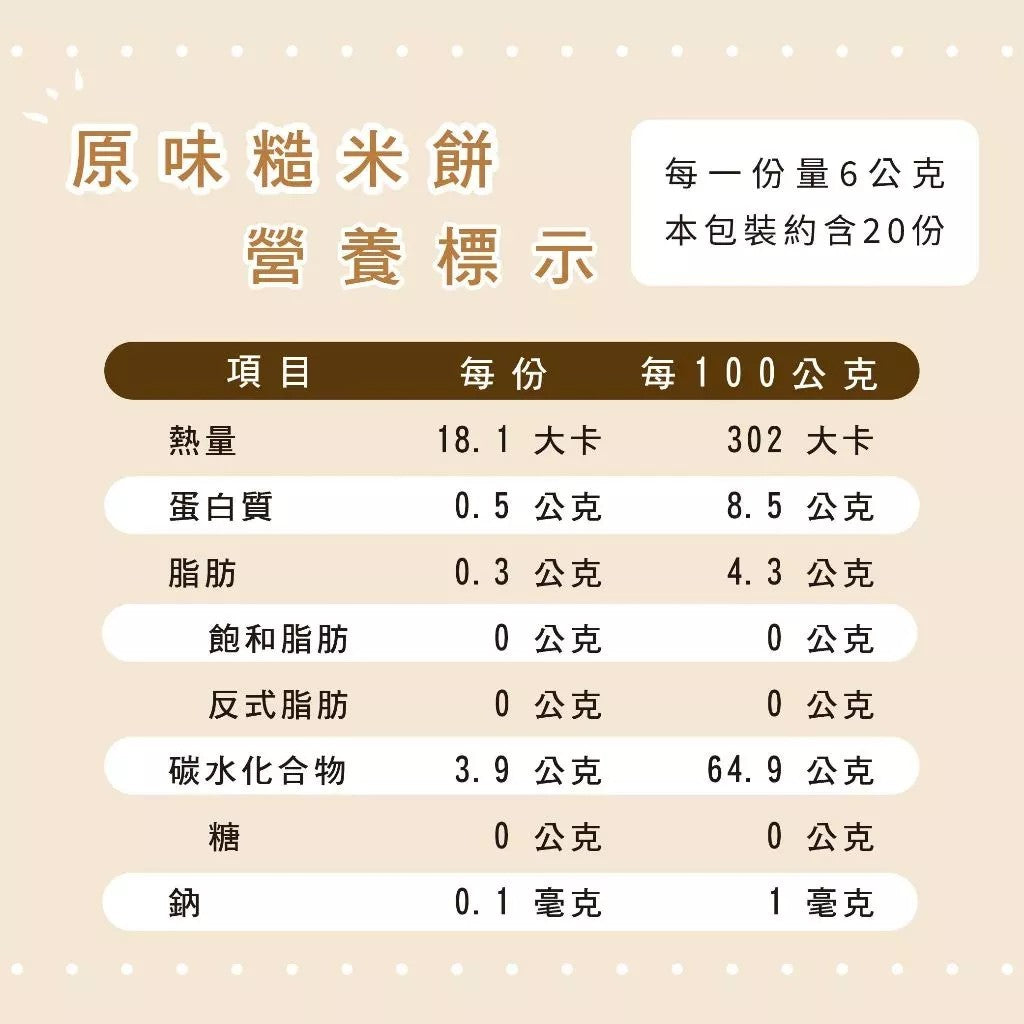 【展榮商號】穀脆餅 120g/袋 台灣糙米 無調味無添加 純米膨發 輕脆好入口 低卡零食 台灣製造