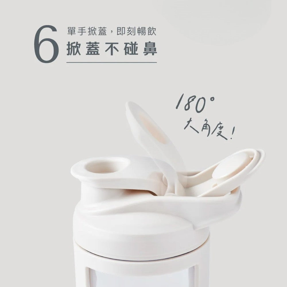 【Body Goals】經典搖搖杯 550ml 附攪拌球 螺旋封杯蓋 不易滲漏 小體積 運動水杯 運動水壺