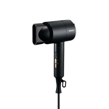 【KINYO】雙電壓負離子吹風機 KH-193 110V/220V 黑色/米色 可折疊 攜帶超輕量 出國旅行