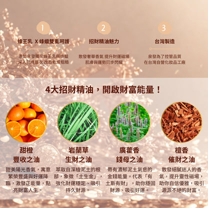 【泉發蜂蜜】西印度蜂王手足霜 財富女神 100g 蜂王乳 蜂蠟 維他命E 保濕滋潤 護手霜 護足霜