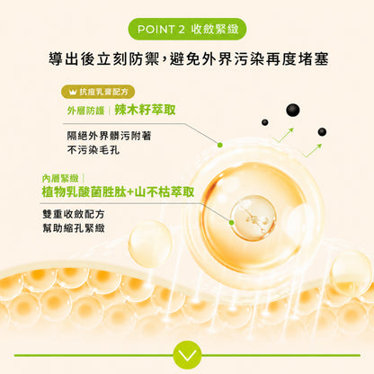 【美膚娜娜】毛孔淨化導出液組合 (導出液150ml+化妝棉30片+導出鏟) 毛孔清潔 軟化角質 雙重收斂