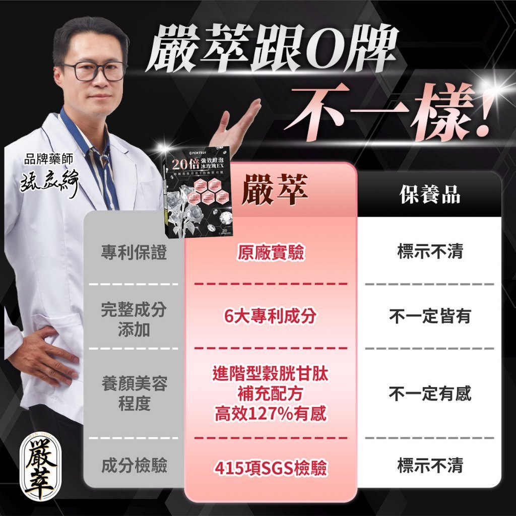 【嚴萃】20倍強效燈泡冰玫瑰EX 30顆/盒 多國專利成分 冰晶蕃茄+冰晶玫瑰+葡萄香瓜+余甘子+蠶絲蛋白