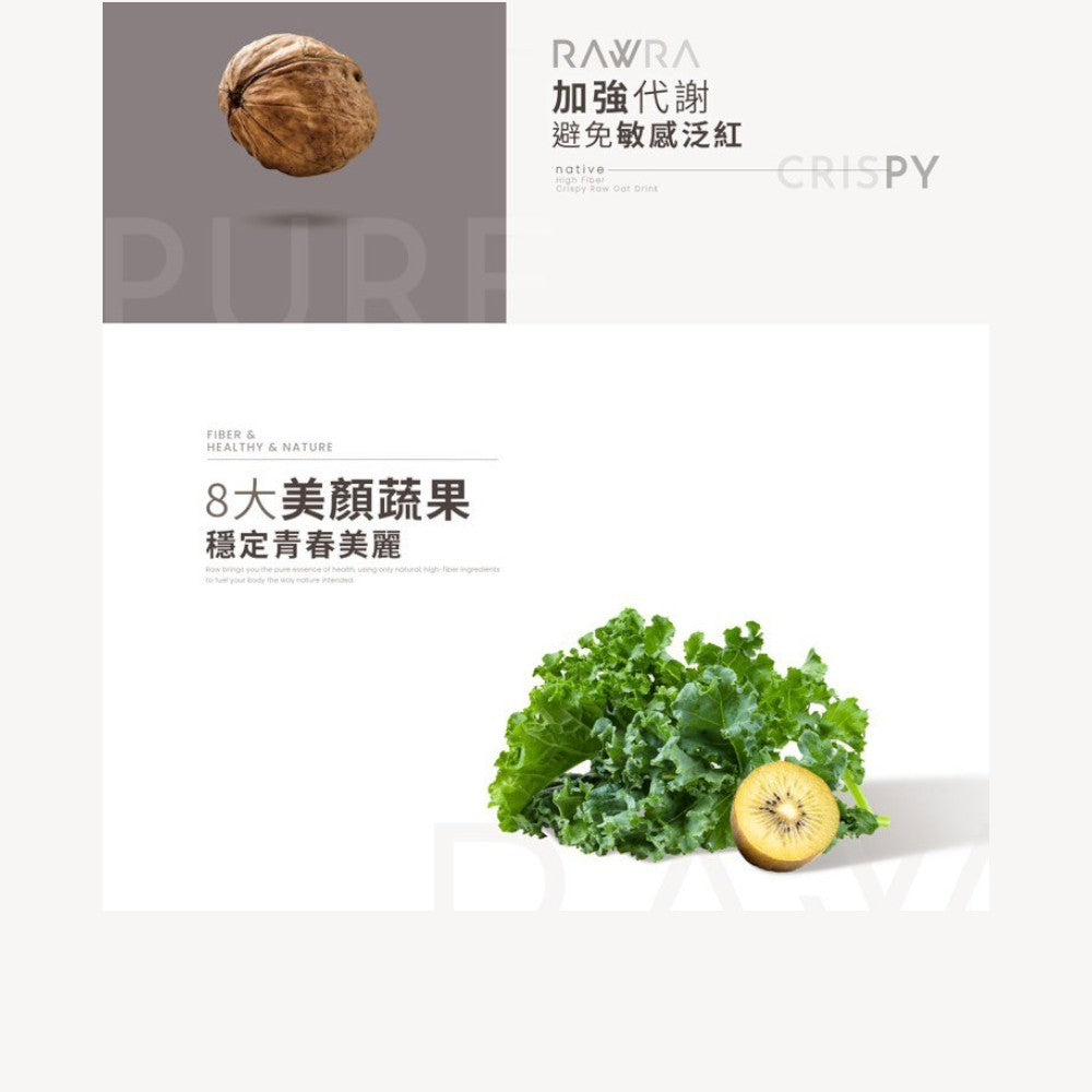 【裸RAW】堅果生銅裸奶昔 6包/盒 專利MCT油 專利膠原蛋白 專利益生菌 神經醯胺 飲食管理 增加飽足感