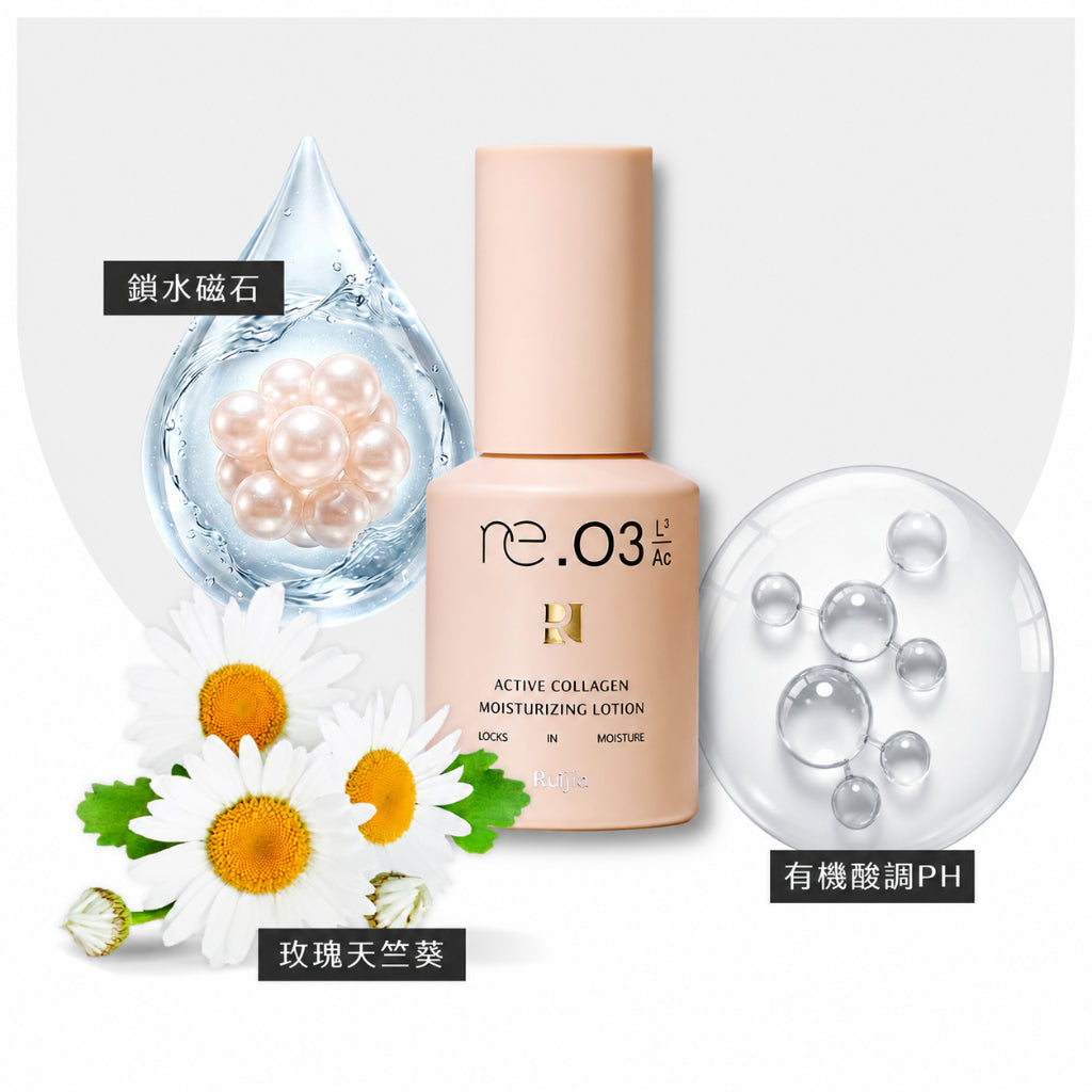 【露奇亞】re.03 肌膚賦活鎖水乳 50ml 維生素B5 玫瑰天竺葵+葵花籽油 深層鎖水 妝前清爽打底