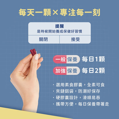 【晶澈】蝦紅素+葉黃素亮澄素膠囊 30顆/袋 全素 專利植萃複方 游離型葉黃素 蝦紅素 花青素 3C族群