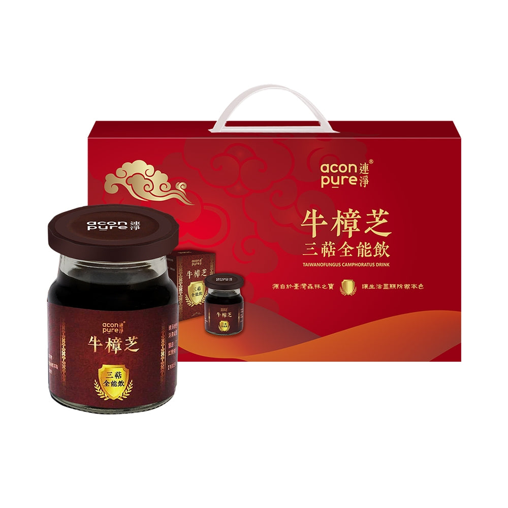【連淨】牛樟芝三萜全能飲 8入/盒 全素可食 多醣體 三萜類 漢方濃縮 溫和滋補 調整體質