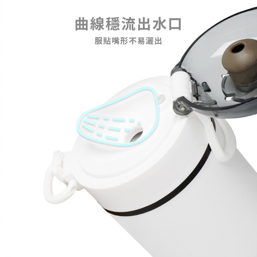 【NICONICO】便攜式雙電壓熱水壺 480ml NI-TK2417 國際電壓 過熱保護 觸控式 電熱瓶