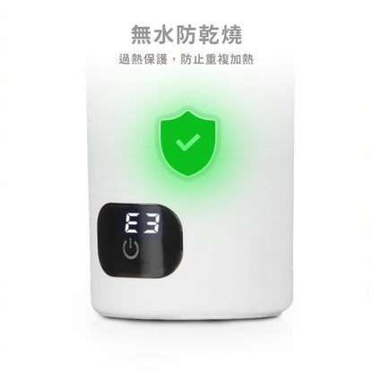 【NICONICO】便攜式雙電壓熱水壺 480ml NI-TK2417 國際電壓 過熱保護 觸控式 電熱瓶