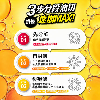 【沃爾司】食事安心-油擊手膠囊 30顆/盒 複方植萃配方 甲殼素 酵素 餐前補充 外食聚餐 輕盈管理