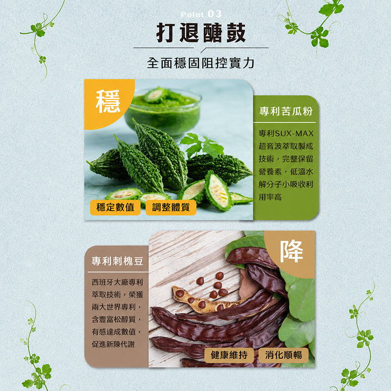 【沃爾司】食事安心-截澱對策膠囊 30顆/盒 專利白腎豆複方 山苦瓜 餐前管理 輕盈生活 應酬大餐