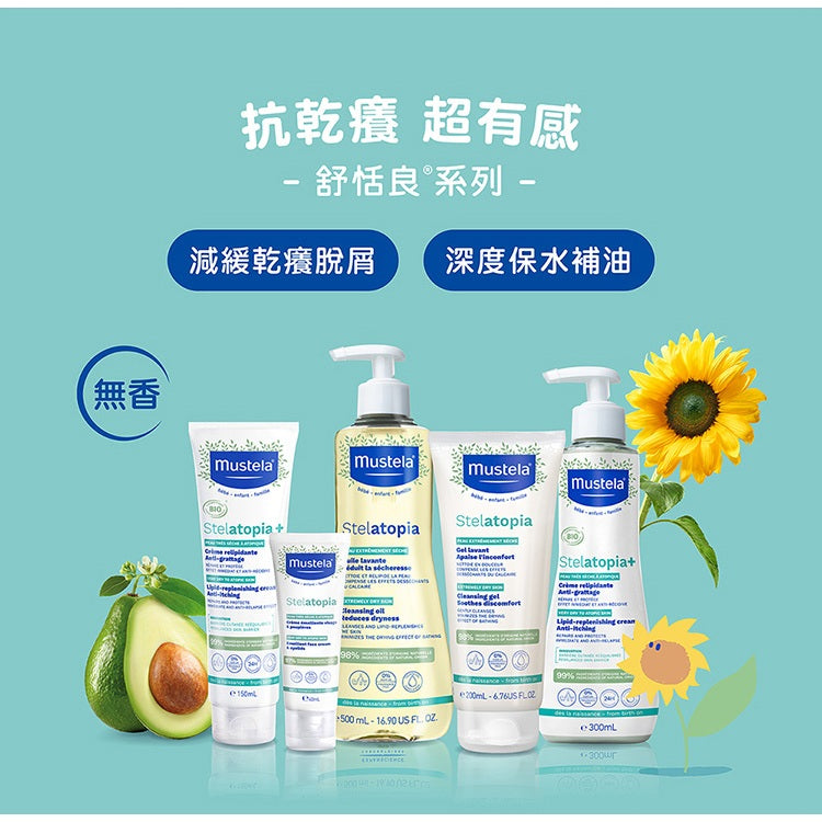 【慕之恬廊】舒恬良柔舒面霜 40ml 法國製造 嬰幼兒適用 天然無添加 葵花子油 神經醯胺 保濕不黏膩