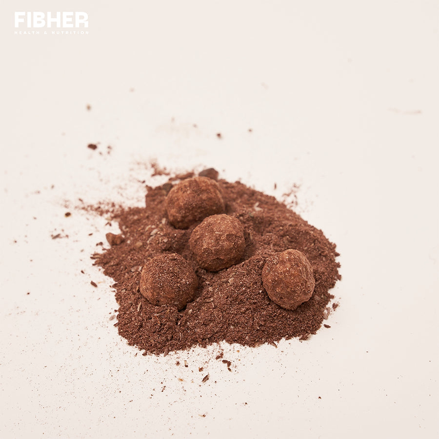 【FIBHER】纖順醇濃可可纖維飲 10包/盒 法國純黑可可 80種蔬果酵素 膳食纖維 香醇順口 體重管理