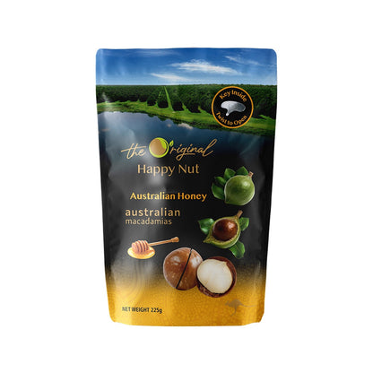 【HappyNut】澳洲帶殼火山豆(附開殼工具) 225g 原味 蜂蜜海鹽香草椰香斑蘭肉桂 澳洲產 夏威夷豆