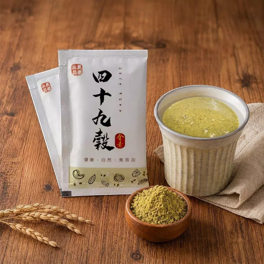 【展榮商號】49味元氣堅果飲隨身包(原味) 35g/包 松子腰果核桃 穀物沖泡飲 無調味 鹿港老店 台灣製 商品介紹圖 1