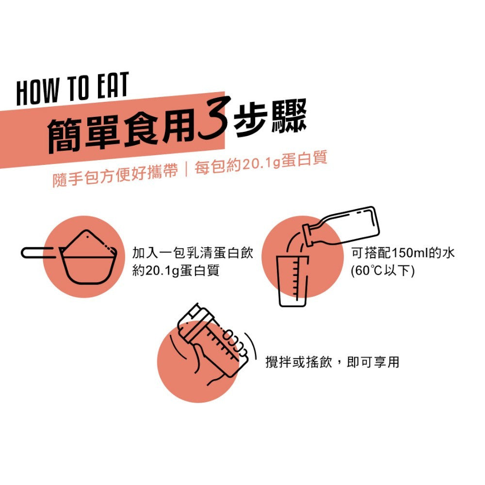 【米森vilson】無加糖分離乳清蛋白飲 6包/盒 紐西蘭原料 蛋白粉 BCAA 運動補給 健身補給