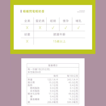 【Labe拉蓓】極孅閃電輕奶昔 6入/盒 低卡 高飽足感 白腎豆 BCAA 美國專利鉻 膳食纖維