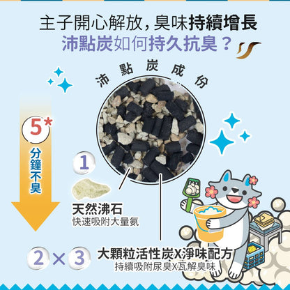 【臭味滾ODOUT】沛點炭強效除臭粒 80g/包 貓砂除臭 活性炭 沸石 雙重淨味 無香除臭 延長貓砂使用