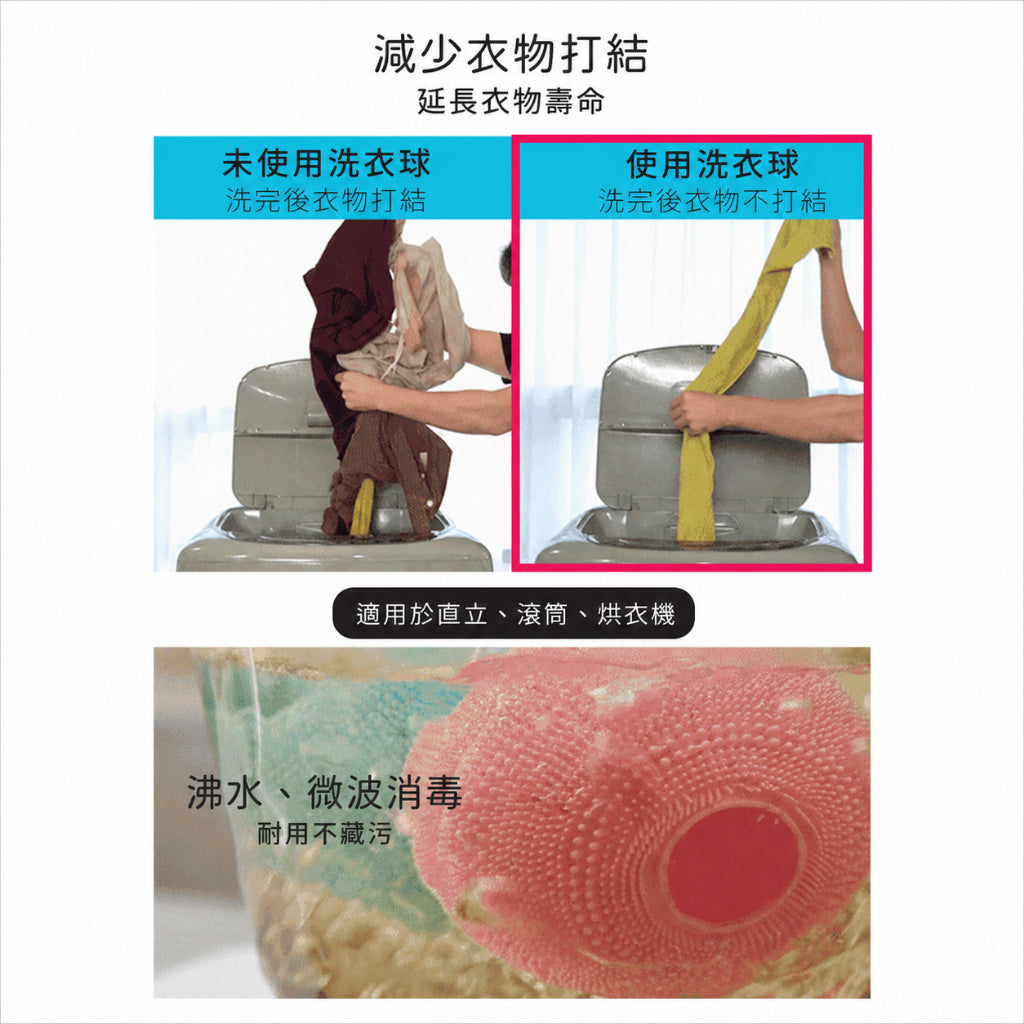 【UNICARE】韓國超能淨洗衣球 2入/組 附濾網除毛刷 雙層過濾結構 防纏繞專利 洗衣輔助球 居家洗衣 商品介紹圖 6