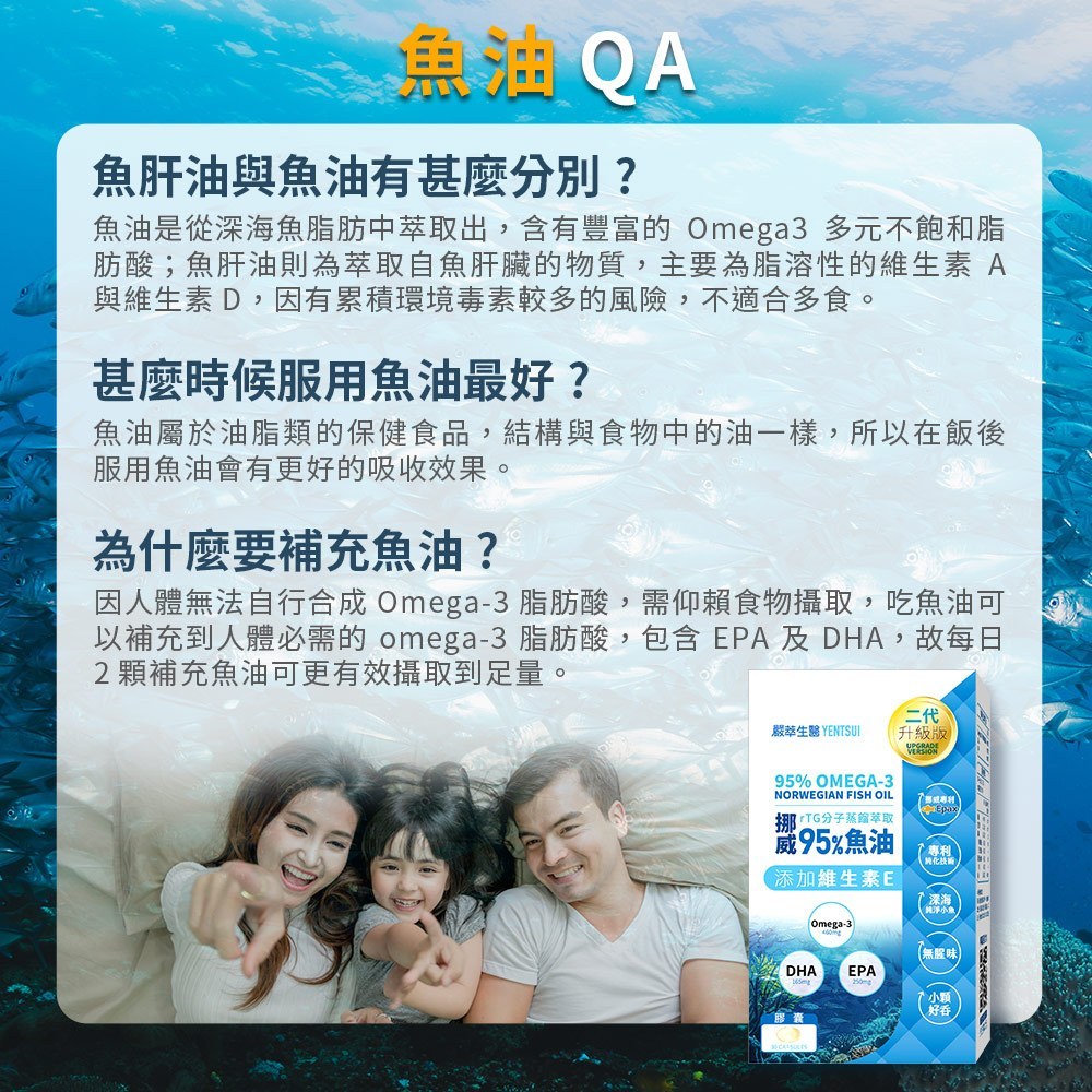 【嚴萃】挪威rTG高濃度95%魚油 30顆/盒 專利原料 IFOS五星認證 EPA+DHA 無腥味