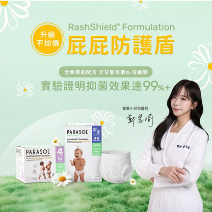【PARASOL】新科技水凝尿布 黏貼型/果凍褲 彩盒/牛皮箱 無添加 瞬吸乾爽 適合敏感肌 嬰兒紙尿褲