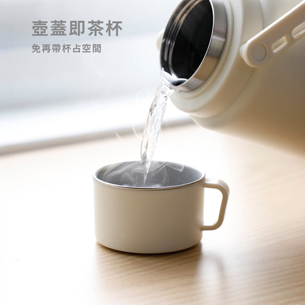 【NICONICO】旅行用雙電壓熱水壺 1200ml NI-TK2419 國際電壓 過熱保護 可觸控 快煮壺