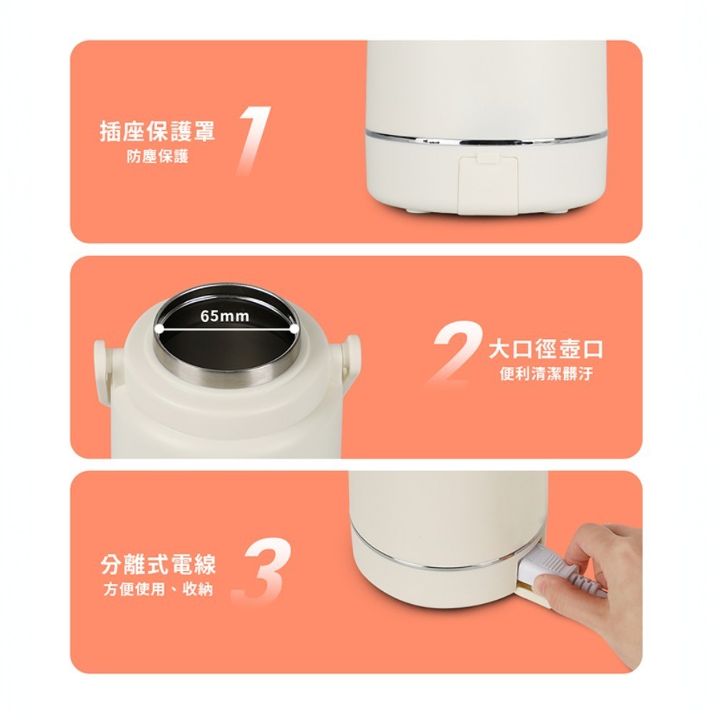 【NICONICO】旅行用雙電壓熱水壺 1200ml NI-TK2419 國際電壓 過熱保護 可觸控 快煮壺