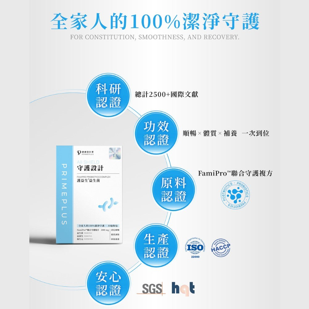 【健康設計家】守護設計-護益生益生菌 30包/盒 專利10益菌 益菌生 後生元 消化順暢 調整體質