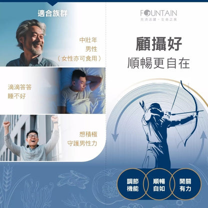 【永信HAC】 活泉本草 顧攝好膠囊 60顆/盒 漢方南瓜籽 黑麥花粉 男性保養 順暢開關