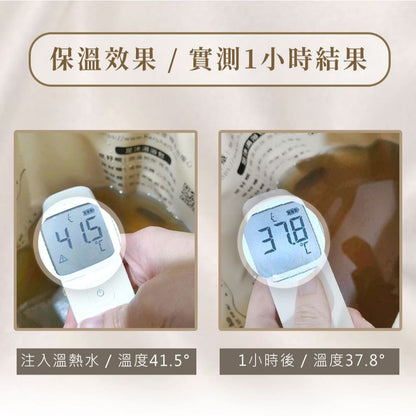 【好漢草】感溫折疊足浴袋 1入/包 8層保溫結構 智慧感溫 PVC防水 收納便利 旅行居家兩用 泡腳足浴袋