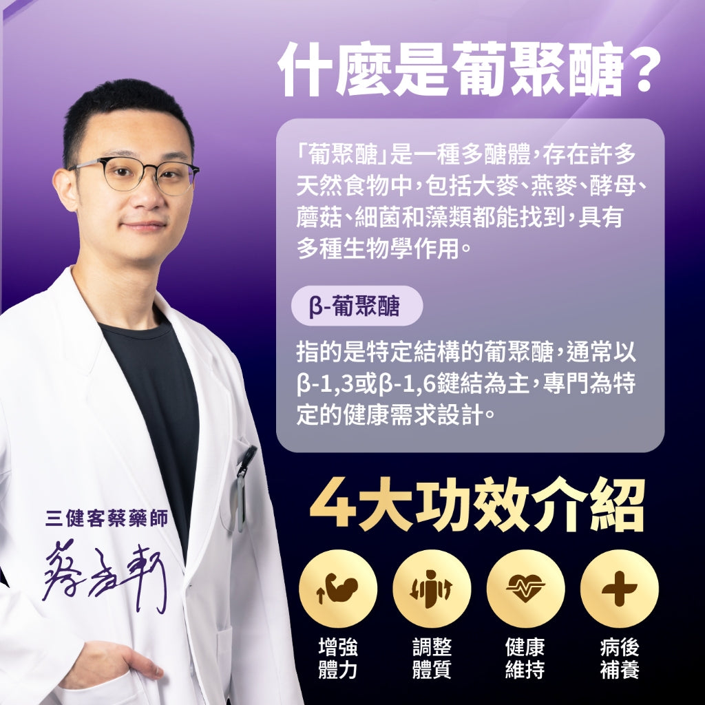 【藥師健生活】挪威葡聚醣 45顆/盒 專利酵母β-葡聚醣 80%純度 天然萃取 換季保養提升保護力 調整體質 商品介紹圖 1