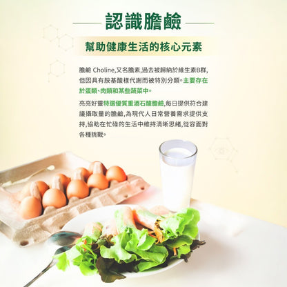 【MERGEN默根】亮亮好靈素食膠囊 30顆/包 天然膽鹼 芝麻素 思緒清晰 靈活穩定 全素可食