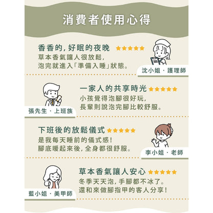 【好漢草】足沐湯浴包PLUS 7包/袋 家庭號 4款可選 草本配方 甘胺酸鎂 居家足浴 泡澡 舒眠放鬆