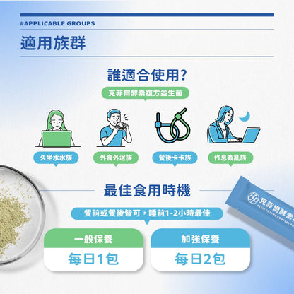 【晶澈】克菲爾酵素複方益生菌 30入/盒 日本專利乳酸菌 後生元 益生菌 綜合酵素 幫助消化 排便順暢