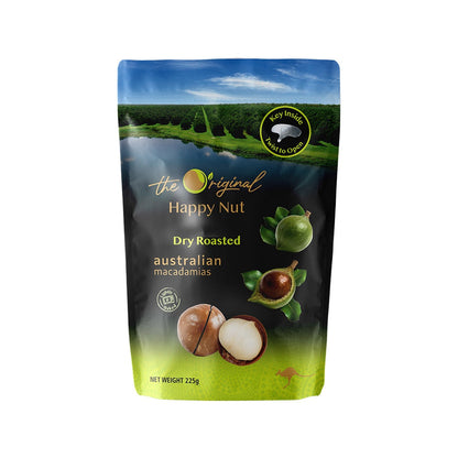 【HappyNut】澳洲帶殼火山豆(附開殼工具) 225g 原味 蜂蜜海鹽香草椰香斑蘭肉桂 澳洲產 夏威夷豆