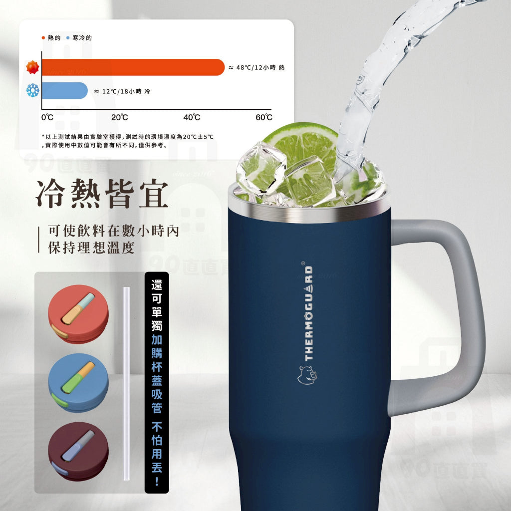 【樂唯】鈦跳杯 1000ml 鈦陶瓷保溫杯 SGS認證耐酸鹼 大容量 保溫杯 隨行杯 冰霸杯