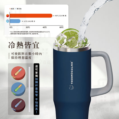 【樂唯】鈦跳杯 1000ml 鈦陶瓷保溫杯 SGS認證耐酸鹼 大容量 保溫杯 隨行杯 冰霸杯
