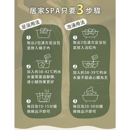 【好漢草】足沐湯浴包PLUS 7包/袋 家庭號 4款可選 草本配方 甘胺酸鎂 居家足浴 泡澡 舒眠放鬆