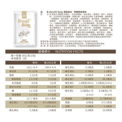 【沃爾司】Benefit Body 蛋白飲系列 單包零售 輕植蛋白 激能蛋白 豌豆 乳清蛋白 運動日常補給